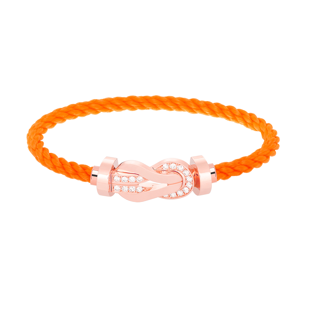 [Lumi Jewels]CHANCE LARGE 8 FIGURE BUCKLE HALF DIAMOND BRACELET ROSE GOLD
