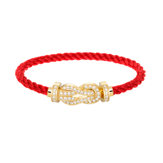 [Lumi Jewels]CHANCE LARGE 8 FIGURE BUCKLE FULLDIAMOND BRACELET GOLD