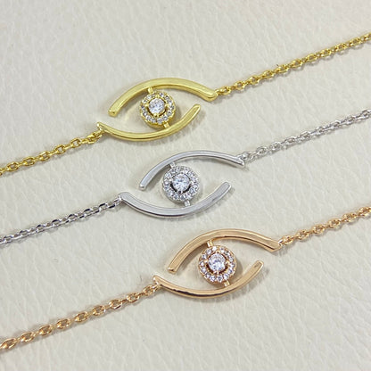 [Lumi Jewels]Lucky Eye Pave-Set Diamond Bracelet