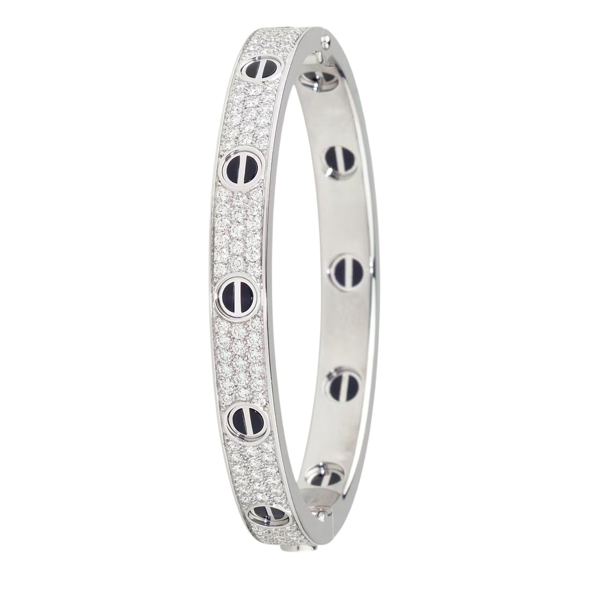 [Lumi Jewelry]LOVE BRACELET 6.1MM DIAMOND-PAVED CERAMIC