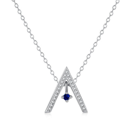 [Lumi Jewels]Sparkling "A" Shape Necklace