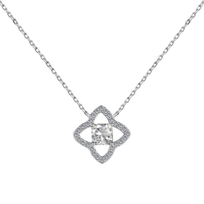 [Lumi Jewels]Exquisite Flower Shape Princess Cut Necklace