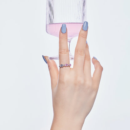 [Lumi Jewels]Unique Colorful Emerald Cut Party Ring