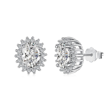 [Lumi Jewels]Delicate Radiant Oval Cut Daily Earrings