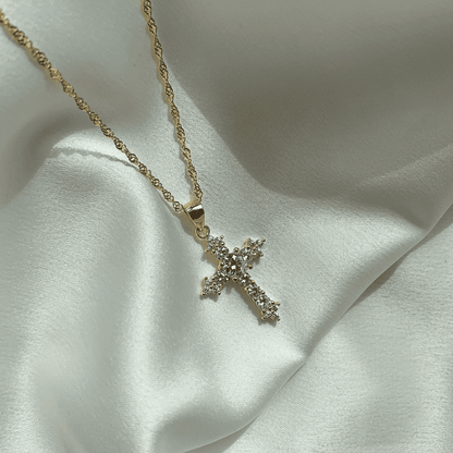 [Lumi Jewels]Delicate Cross Shape Necklace