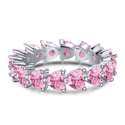 [Lumi Jewels]0.25 Carat Radiant Romance Heart Cut Lover Ring