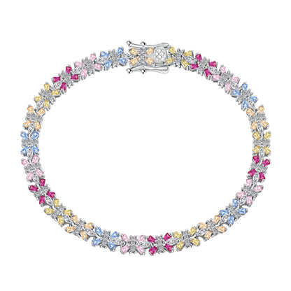 [Lumi Jewels]Radiant Colorful Emerald Cut Party Bracelet