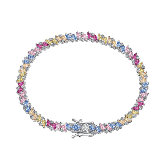 [Lumi Jewels]Ornate Sparkling Multi Cut Party Bracelet