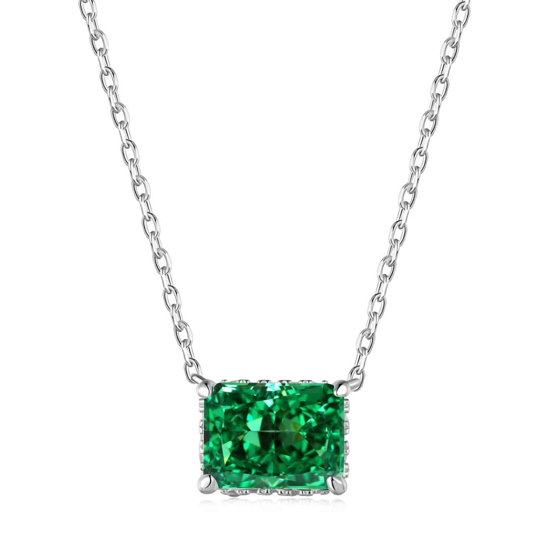 [Lumi Jewels]Luxurious Square Shape Colorful Necalack