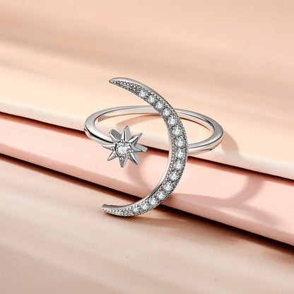 [Lumi Jewels]Eternity Moon & Star Ring