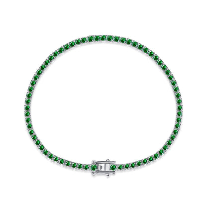 [Lumi Jewels]Dazzling Colorful Round Cut Daily Bracelet
