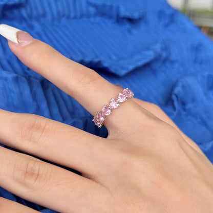 [Lumi Jewels]0.25 Carat Radiant Romance Heart Cut Lover Ring