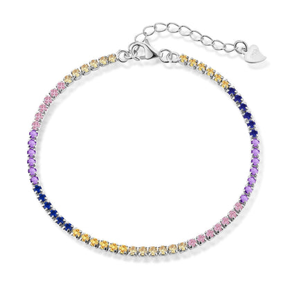 [Lumi Jewels]Radiant Shinning Princess Cut Tennis Bracelet