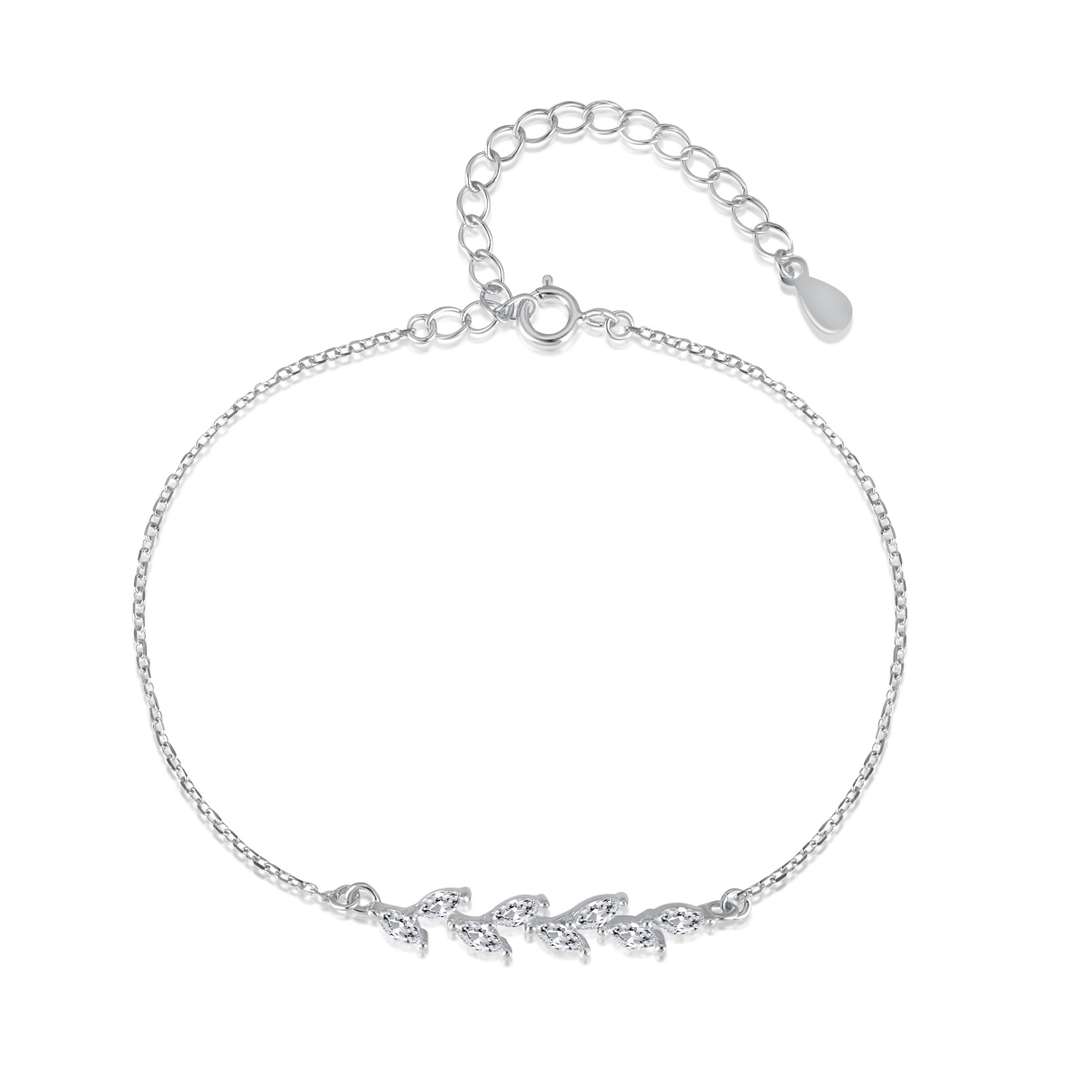 [Lumi Jewels]Elegant Wheat Leaves Shape Bracelet