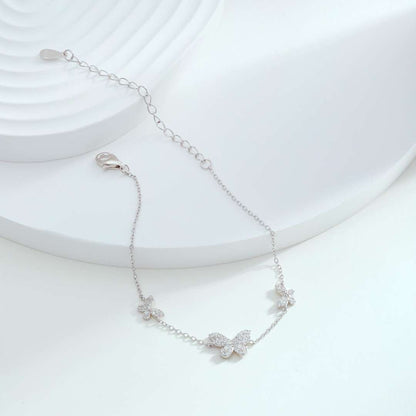 [Lumi Jewels]Delicate Butterfly Pendant Bracelet