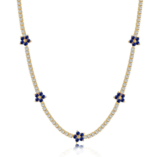 [Lumi Jewels]Luxurious Colorful Flower Tennis Necklace