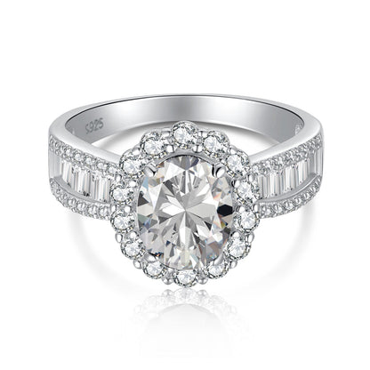 [Lumi Jewels]1.5 Carat Dazzling Charming Oval Cut Banquet Ring