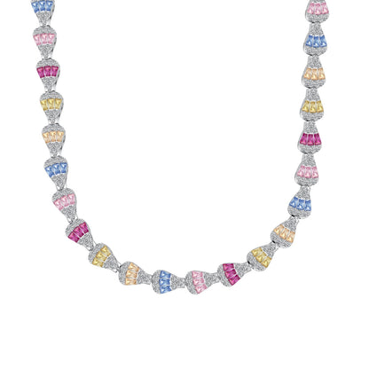 [Lumi Jewels]Radiant Colorful Rainbow Necklace