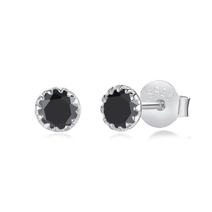 [Lumi Jewels]Sparkling Colorful Round Shape Earrings