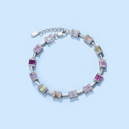 [Lumi Jewels]Dainty Charming Emerald Cut Daily Bracelet