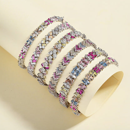 [Lumi Jewels]Sparkling Exquisite Multi Cut Party Bracelet