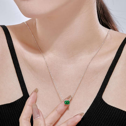[Lumi Jewels]Luxurious Square Shape Colorful Necalack