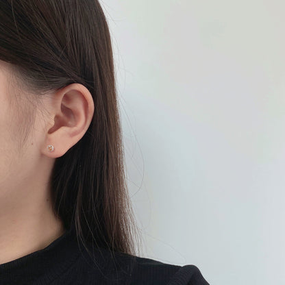 [Lumi Jewels]Sparkling Colorful Round Shape Earrings