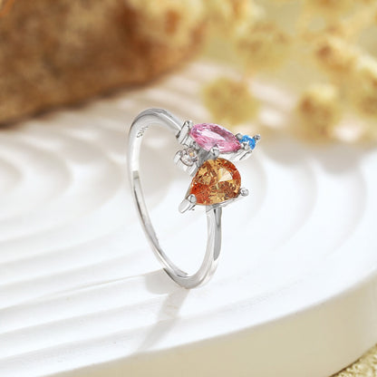 [Lumi Jewels]Radiant Colorful Multi Cut Daily Ring