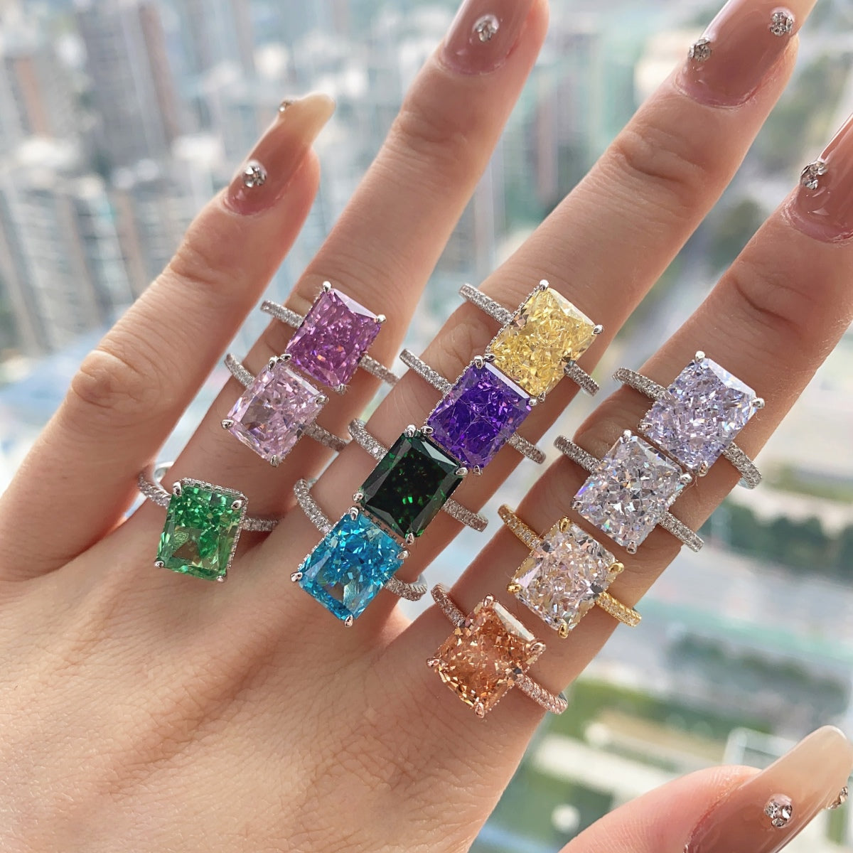 [Lumi Jewels]4.0 Carat Luxurious Engagement Ring
