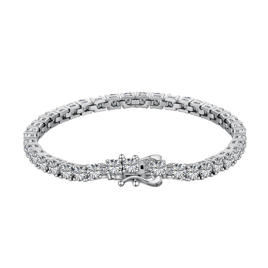 [Lumi Jewels]Luxurious Ornate Round Cut Tennis Bracelet