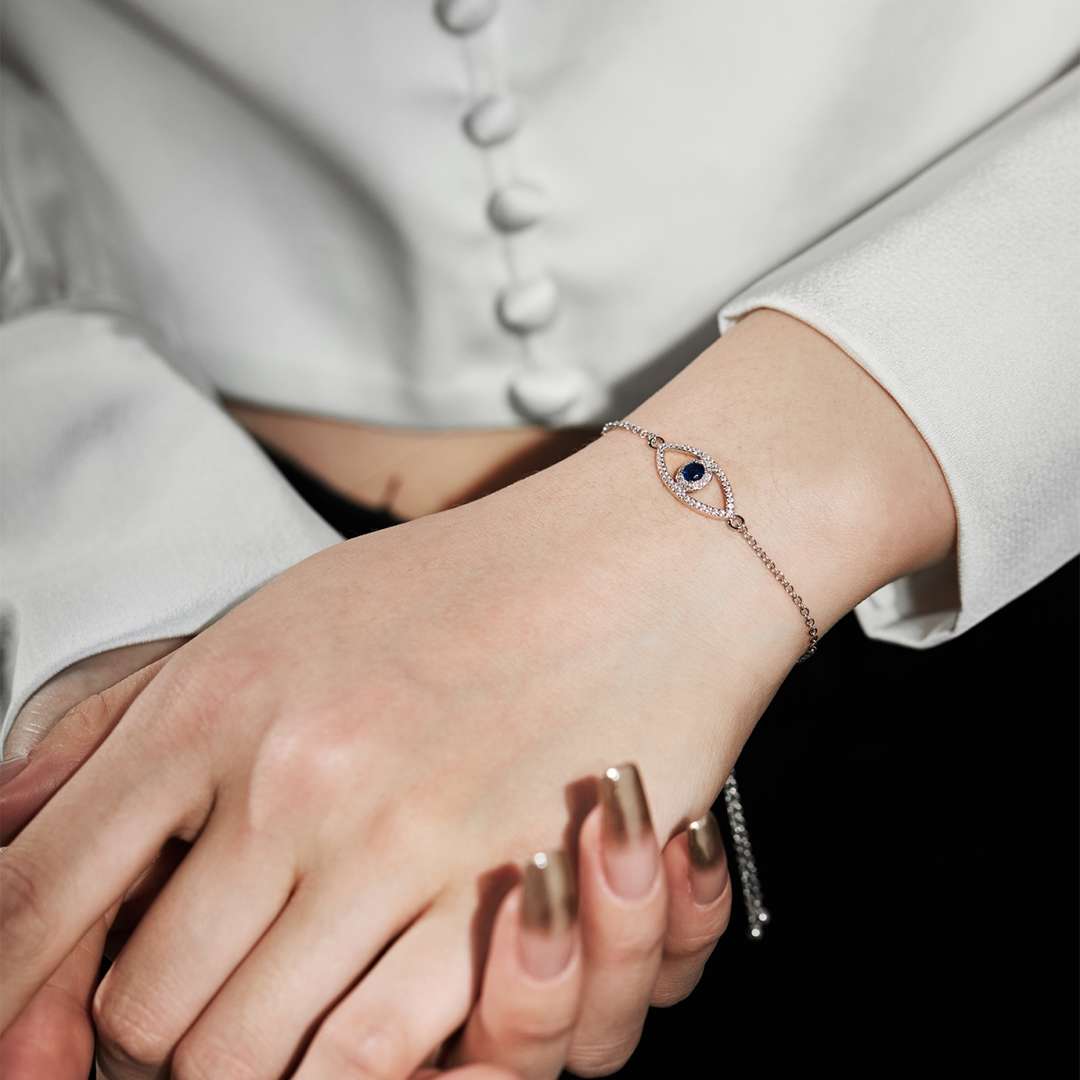 [Lumi Jewels]Devil's Eye Hollow Design Bracelet