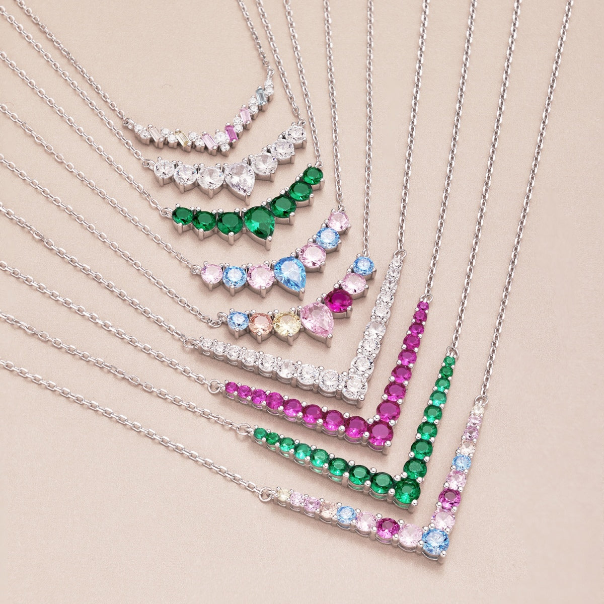 [Lumi Jewels]Dainty Colorful Heart Necklace