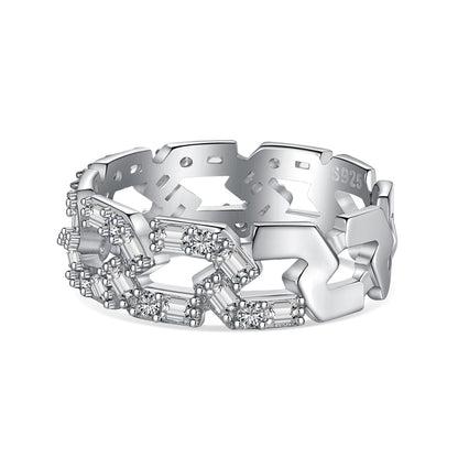 [Lumi Jewels]Sparkling Vibrant Emerald Cut Daily Ring