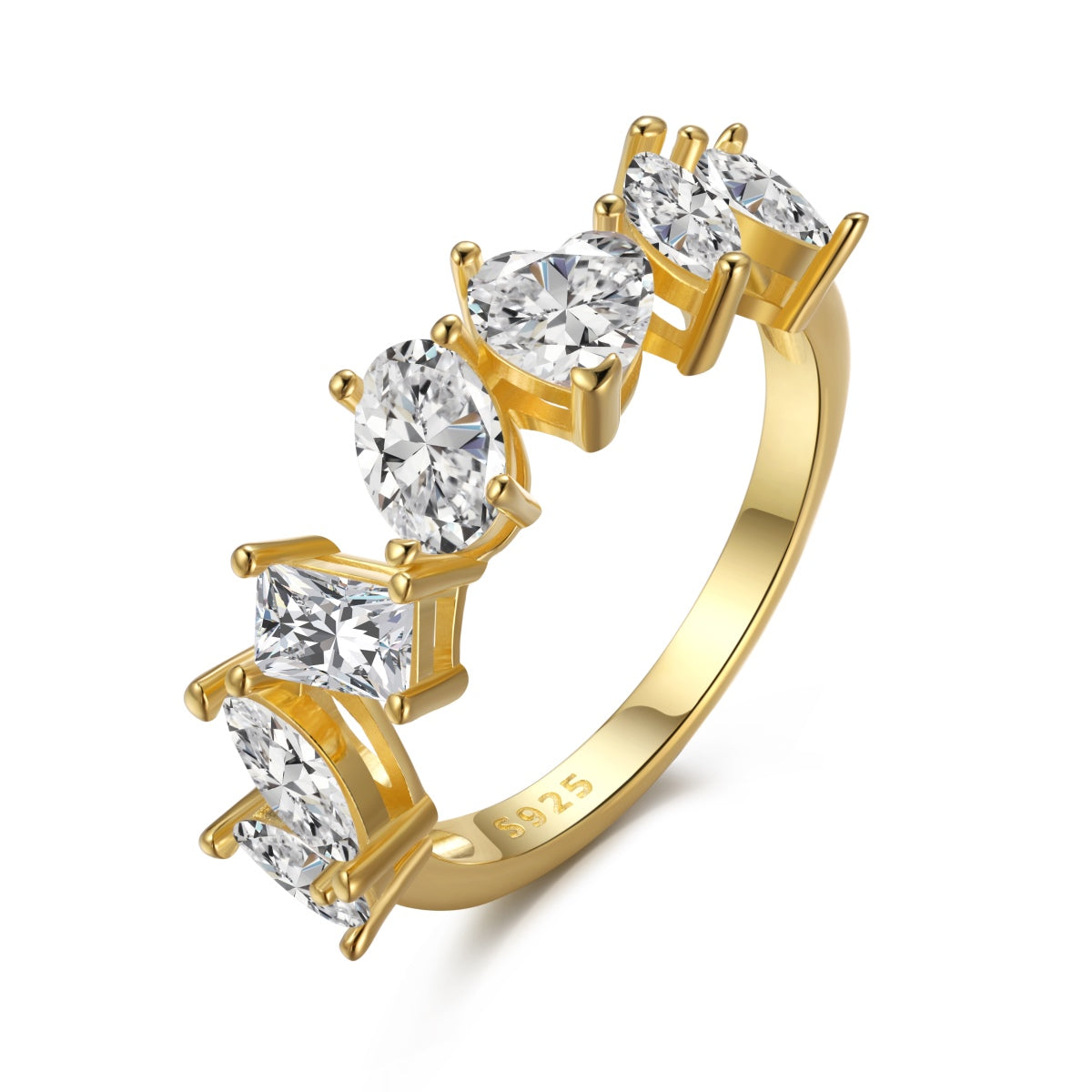 [Lumi Jewels]Delicate Multi Cut Ring