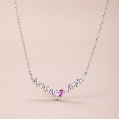 [Lumi Jewels]Dazzling Rainbow Necklace