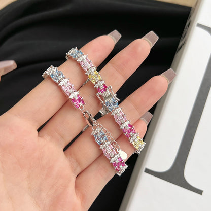 [Lumi Jewels]Delicate Colorful Multi Cut Party Bracelet