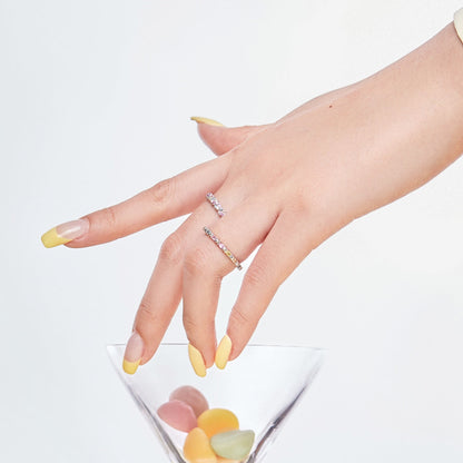 [Lumi Jewels]Dainty Ebullient Round Cut Daily Ring