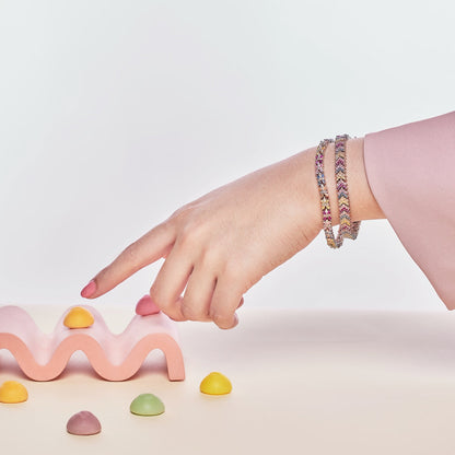 [Lumi Jewels]Ornate Sparkling Round Cut Party Bracelet