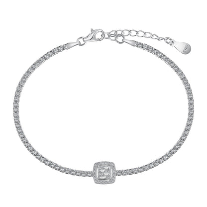 [Lumi Jewels]Luxurious Dazzling Square Shape Banquet Bracelet