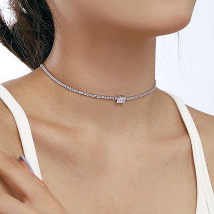 [Lumi Jewels]2.0 carat Ornate Emerald Cut Necklace