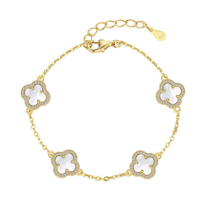 [Lumi Jewels]Four-Leaf Clover Exquisite Bracelet