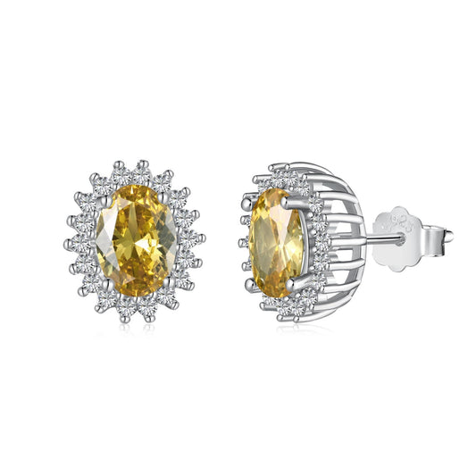 [Lumi Jewels]Delicate Radiant Oval Cut Daily Earrings