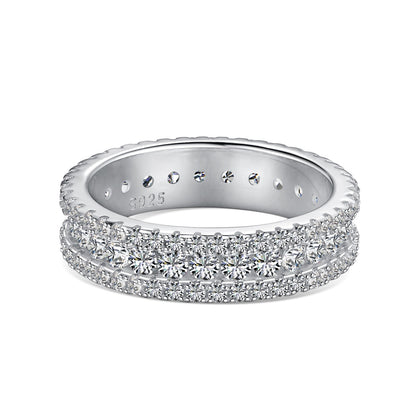 [Lumi Jewels]Delicate Colorful Round Cut Daily Ring