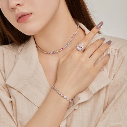 [Lumi Jewels]0.25 Carat Radiant Water Drop Shape Daily Bracelet