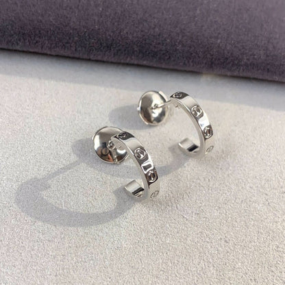[Lumi Jewels]LOVE EARRINGS 2.65MM SILVER