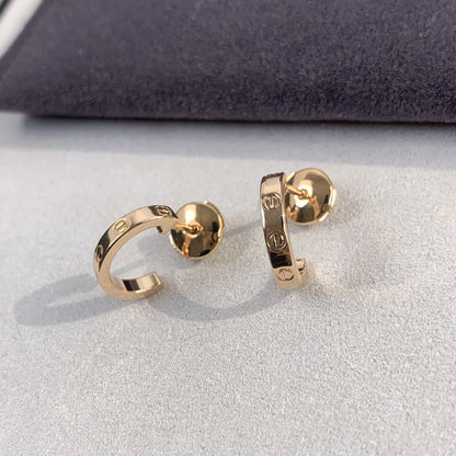 [Lumi Jewels]LOVE EARRINGS 2.65MM PINK GOLD