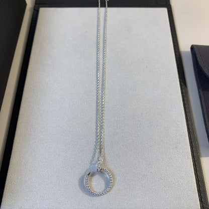 [Lumi Jewels]JUSTE NECKLACE SILVER DIAMONDS