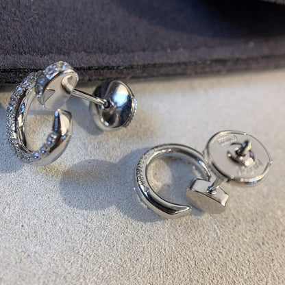 [Lumi Jewels]JUSTE EARRINGS SILVER DIAMONDS
