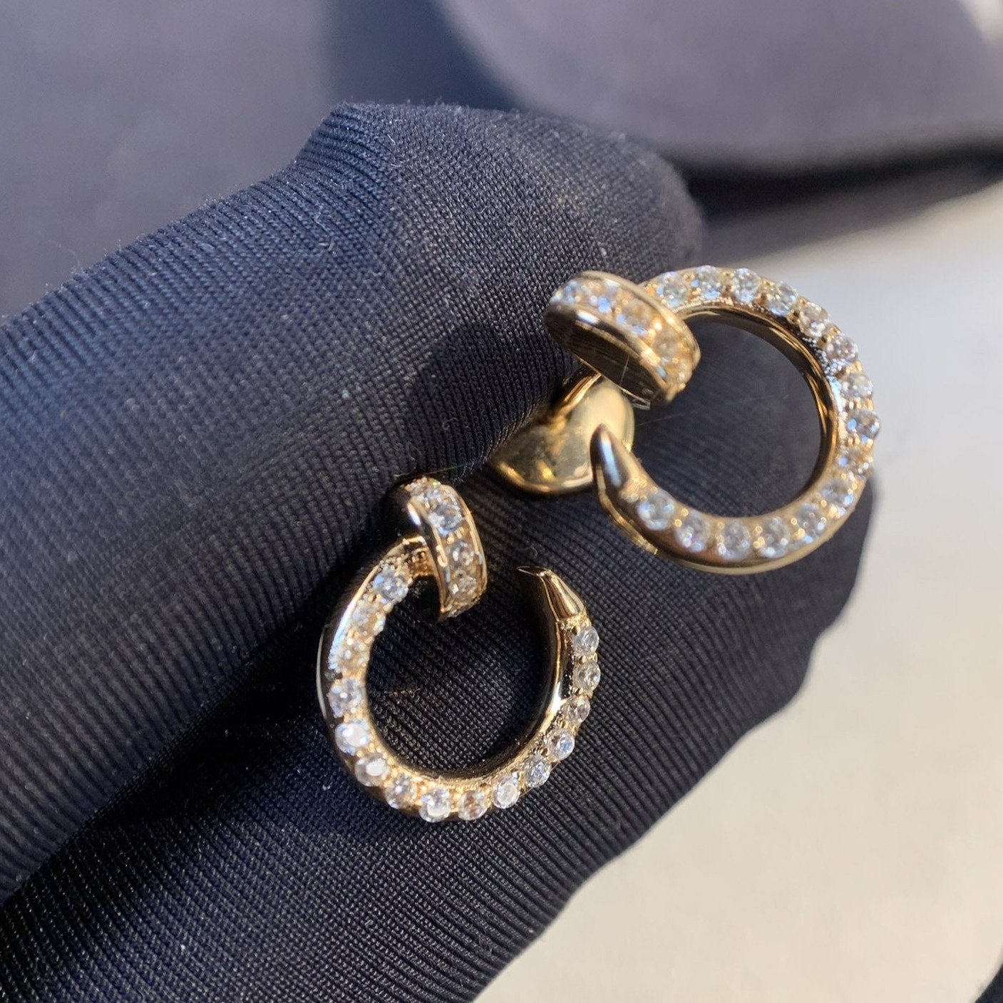 [Lumi Jewels]JUSTE EARRINGS GOLD DIAMONDS