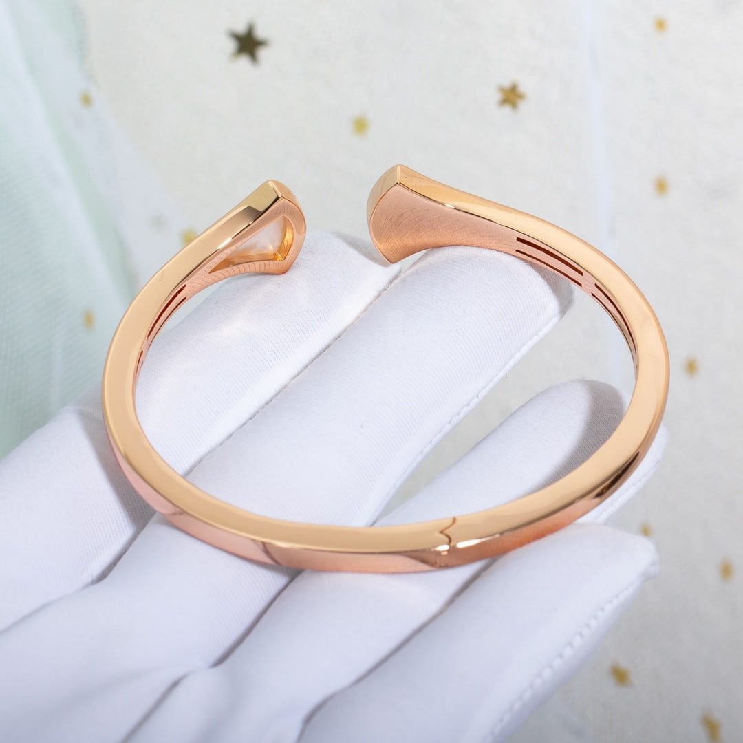 [Lumi Jewels]DREAM BRACELET OPEN PINK GOLD MOP DIAMOND